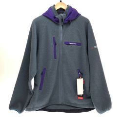 □□ Karrimor カリマー ボア フリース ジップアップ XLサイズ 101453 グレー×パープル Aランク