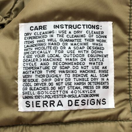  SIERRA DESIGNS シエラデザイン ダウンベスト Lサイズ 7981 グリーン