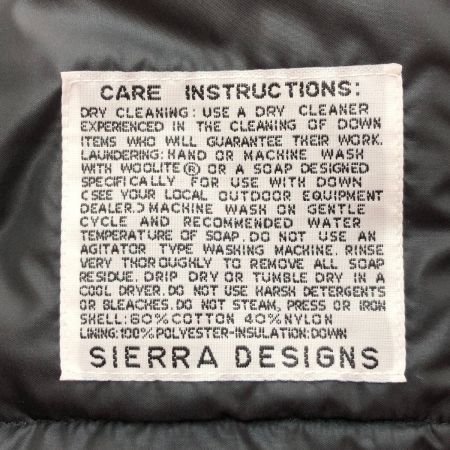  SIERRA DESIGNS シエラデザイン ダウンベスト Mサイズ 7981 ブラック