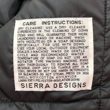  SIERRA DESIGNS シエラデザイン ダウンベスト Lサイズ 7981 ブラック