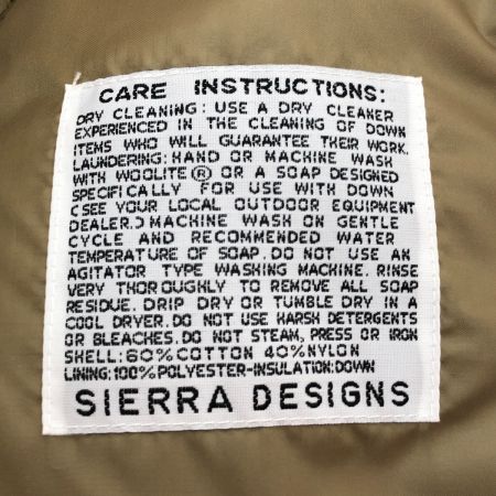  SIERRA DESIGNS シエラデザイン ダウンジャケット Sサイズ 7951 グリーン