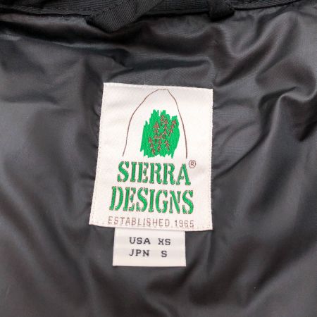  SIERRA DESIGNS シエラデザイン ダウンジャケット Sサイズ 7951 ブラック