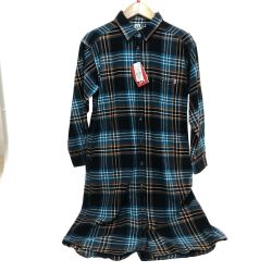 □□ CHUMS チャムス ネルワンピース Mサイズ CH18-1221 ブラック×ブルー Aランク