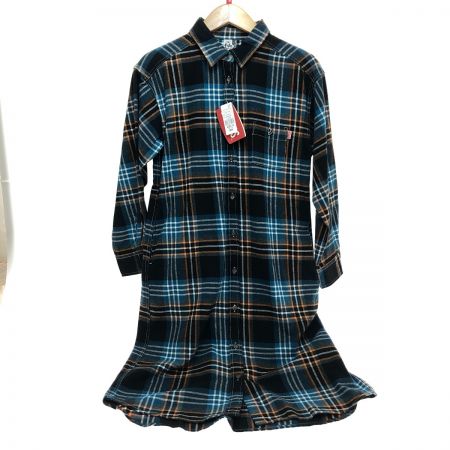  CHUMS チャムス ネルワンピース Mサイズ CH18-1221 ブラック×ブルー