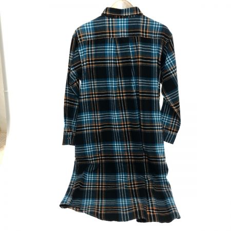  CHUMS チャムス ネルワンピース Mサイズ CH18-1221 ブラック×ブルー