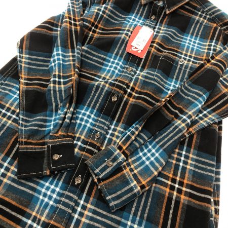  CHUMS チャムス ネルワンピース Mサイズ CH18-1221 ブラック×ブルー