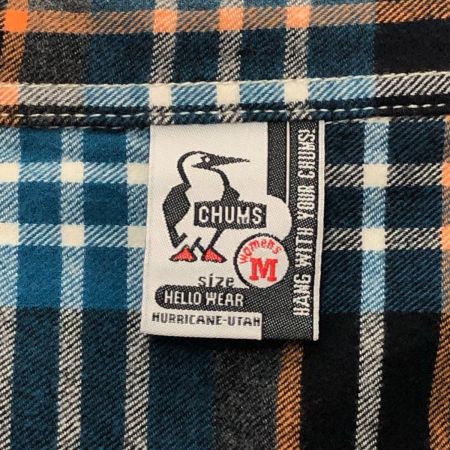  CHUMS チャムス ネルワンピース Mサイズ CH18-1221 ブラック×ブルー