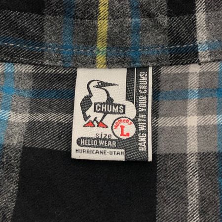  CHUMS チャムス ネルワンピース Ｌサイズ CH18-1221 グレー