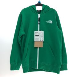 □□ THE NORTH FACE ザノースフェイス リアビューフルジップフーディ 120cm NTJ62261 グリーン Sランク