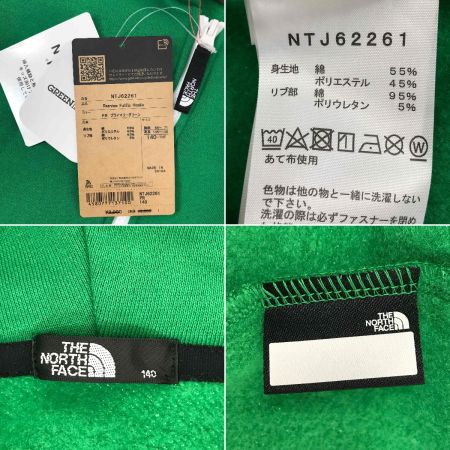  THE NORTH FACE ザノースフェイス リアビュー フルジップ フーディ 140cm NTJ62261 グリーン