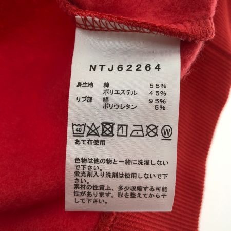  THE NORTH FACE ザノースフェイス スウェット裏起毛ロゴフーディー 150cm NTJ62264 ホライズンレッド