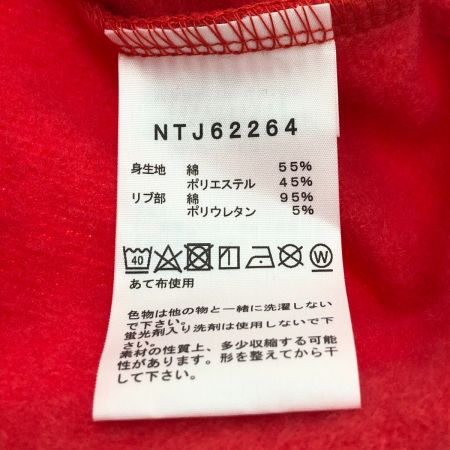  THE NORTH FACE ザノースフェイス スウェット裏起毛ロゴフーディー 130cm NTJ62264 ホライズンレッド