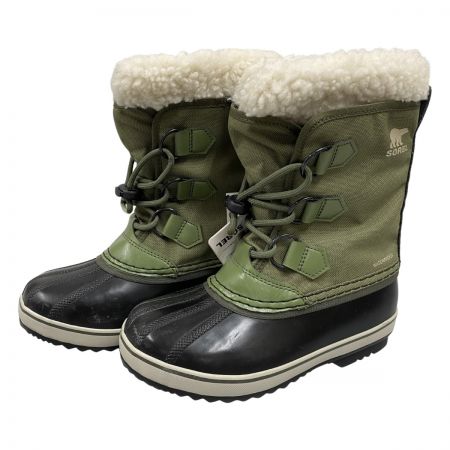  SOREL ソレル  YOOT PAC NYLON WP ユート パックナイロン ウォータープルーフ キッズ ウィンターブーツ 19cm NY1962-371 カーキ