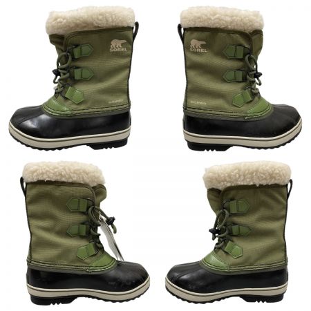  SOREL ソレル  YOOT PAC NYLON WP ユート パックナイロン ウォータープルーフ キッズ ウィンターブーツ 19cm NY1962-371 カーキ