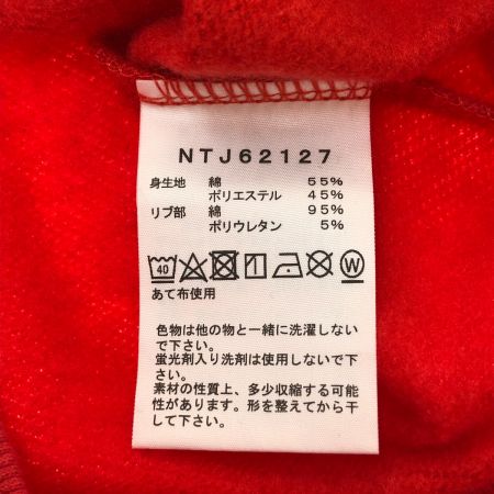  THE NORTH FACE ザノースフェイス スウェット裏起毛ロゴフーディー 100cm NTJ62127 ホライズンレッド