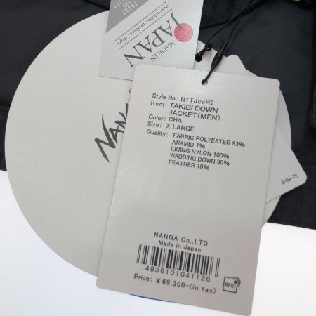  NANGA ナンガ タキビダウンジャケット N1TJccH2 チャコールグレー XL