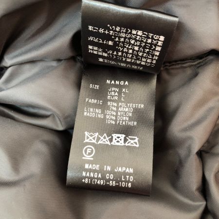  NANGA ナンガ タキビダウンジャケット N1TJccH2 チャコールグレー XL
