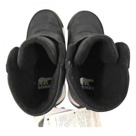  SOREL ソレル  キッズ スノーブーツ 15cm チルドレン ウィットニー II ストラップ NC3919-010 ブラック/シーソルト