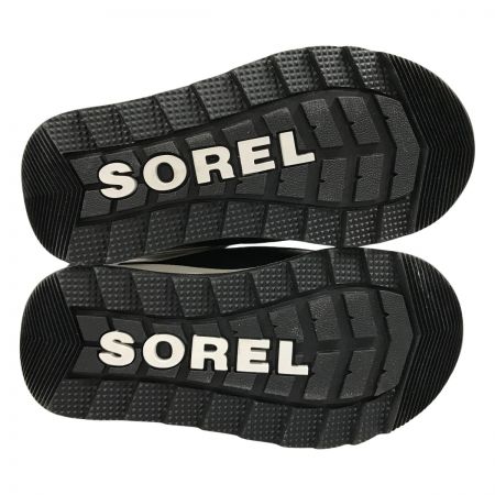  SOREL ソレル  キッズ スノーブーツ 15cm チルドレン ウィットニー II ストラップ NC3919-010 ブラック/シーソルト