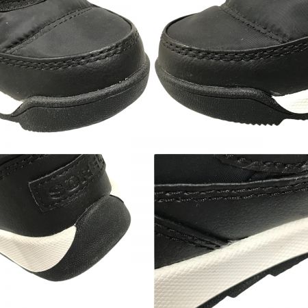  SOREL ソレル  キッズ スノーブーツ 15cm チルドレン ウィットニー II ストラップ NC3919-010 ブラック/シーソルト