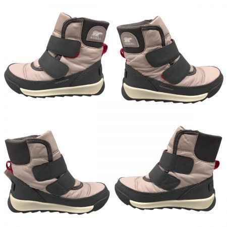  SOREL ソレル キッズ スノーブーツ 16cm チルドレン ウィットニー II ストラップ WP NC3919-608 ヴェイパー/パルス