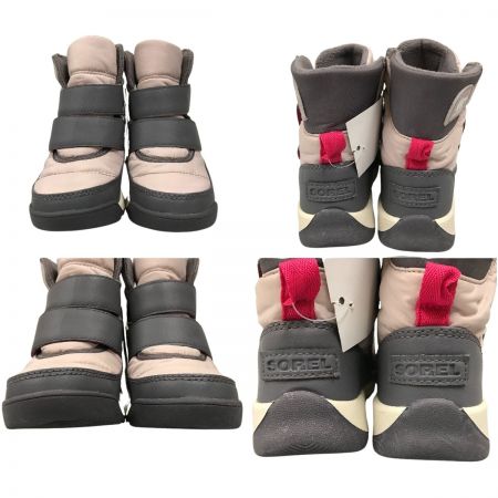  SOREL ソレル キッズ スノーブーツ 16cm チルドレン ウィットニー II ストラップ WP NC3919-608 ヴェイパー/パルス