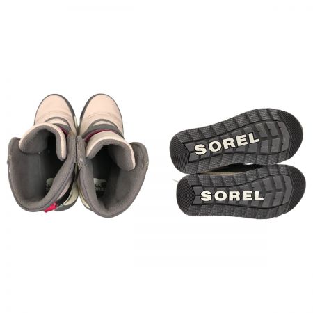  SOREL ソレル キッズ スノーブーツ 16cm チルドレン ウィットニー II ストラップ WP NC3919-608 ヴェイパー/パルス