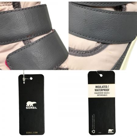  SOREL ソレル キッズ スノーブーツ 16cm チルドレン ウィットニー II ストラップ WP NC3919-608 ヴェイパー/パルス