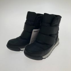 □□ SOREL ソレル スノーブーツ チルドレン ウィットニー II ストラップ 17cm NC3919-010 ブラック Aランク