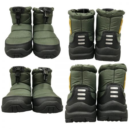  THE NORTH FACE ザノースフェイス キッズ ブーツ 17cm K Nuptse Bootie Logo Short  NFJ52280 TM タイムグリーン×ミネラルゴールド