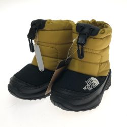 □□ THE NORTH FACE ザノースフェイス スノーブーツ ヌプシ ブーティ VI 14cm NFJ52288 ゴールド×ブラック Aランク
