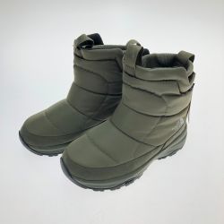 □□ THE NORTH FACE ザノースフェイス ヌプシ ブーティ ウォータープルーフ ニット ショート 23cm NF52274 カーキ Aランク