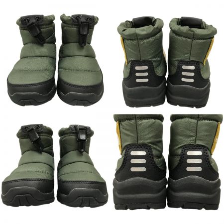  THE NORTH FACE ザノースフェイス キッズ ブーツ 14cm K Nuptse Bootie Logo Short NFJ52280 TM タイムグリーン×ミネラルゴールド