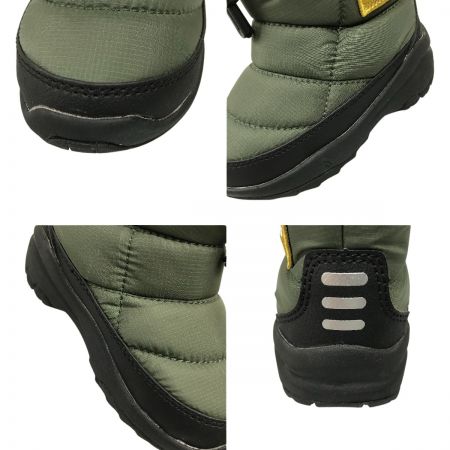  THE NORTH FACE ザノースフェイス キッズ ブーツ 14cm K Nuptse Bootie Logo Short NFJ52280 TM タイムグリーン×ミネラルゴールド