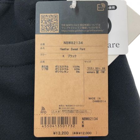  THE NORTH FACE ザノースフェイス ヘザースウェットパンツ Mサイズ NBW82134 ブラック