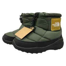 ## THE NORTH FACE ザノースフェイス キッズ ブーツ 18cm K Nuptse Bootie Logo Short NFJ52280 カーキ Sランク