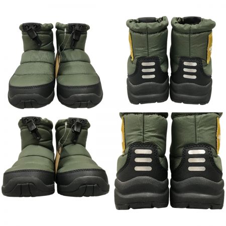 THE NORTH FACE ザノースフェイス キッズ ブーツ 18cm K Nuptse Bootie Logo Short NFJ52280 カーキ