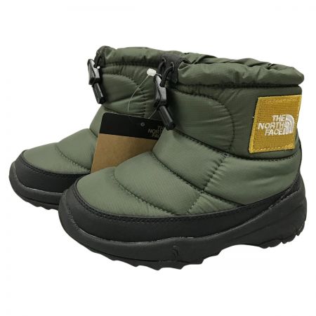  THE NORTH FACE ザノースフェイス キッズ ブーツ 16cm K Nuptse Bootie Logo Short  NFJ52280 TM タイムグリ-ン×ミネラルゴールド