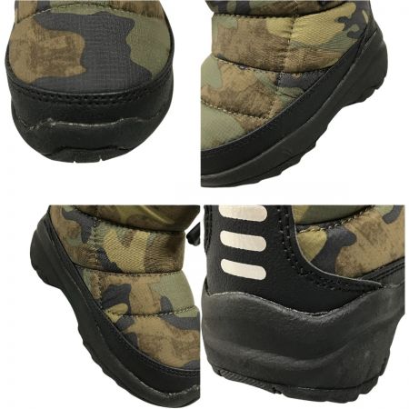  THE NORTH FACE ザノースフェイス キッズ ブーツ 14cm K Nuptse Bootie Logo Short SE  NFJ52281 TF カモプリント×ブラック