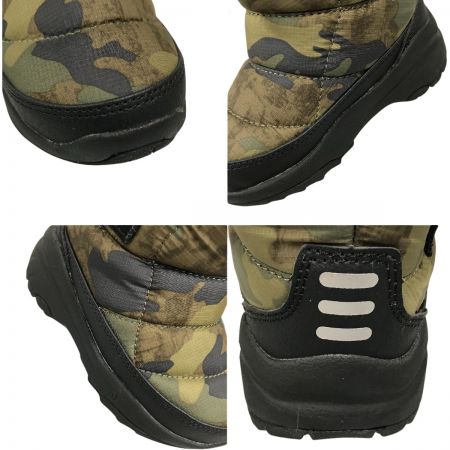  THE NORTH FACE ザノースフェイス キッズ ブーツ 14cm K Nuptse Bootie Logo Short SE  NFJ52281 TF カモプリント×ブラック