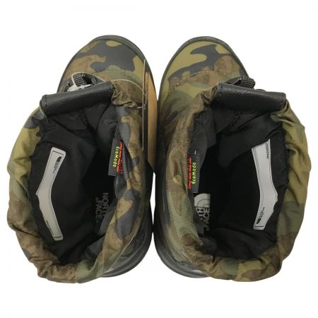  THE NORTH FACE ザノースフェイス キッズ ブーツ 17cm K Nuptse Bootie Logo Short SE  NFJ52281 TF カモプリント×ブラック