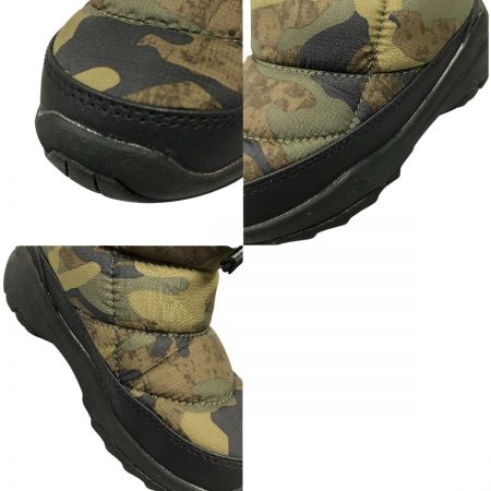  THE NORTH FACE ザノースフェイス キッズ ブーツ 17cm K Nuptse Bootie Logo Short SE  NFJ52281 TF カモプリント×ブラック