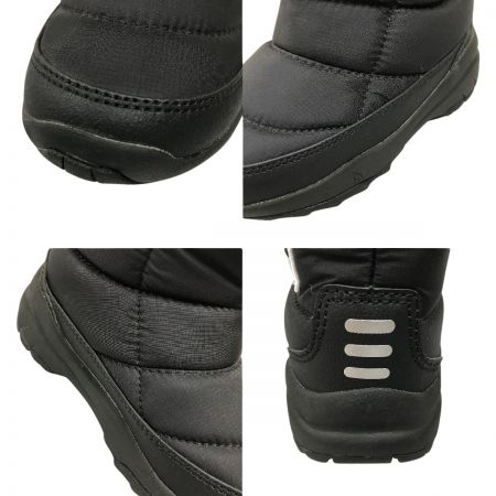  THE NORTH FACE ザノースフェイス キッズ ブーツ 17cm K Nuptse Bootie Logo Short NFJ52280 KW ブラック×ホワイト