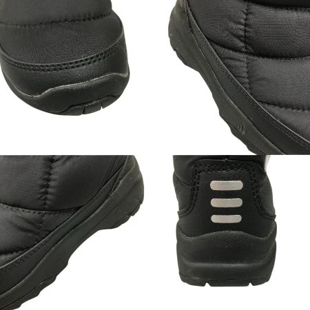  THE NORTH FACE ザノースフェイス キッズ ブーツ 17cm K Nuptse Bootie Logo Short NFJ52280 KW ブラック×ホワイト
