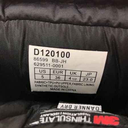  Danner ダナー スノーブーツ 23cm D120100 ブラック 本体のみ