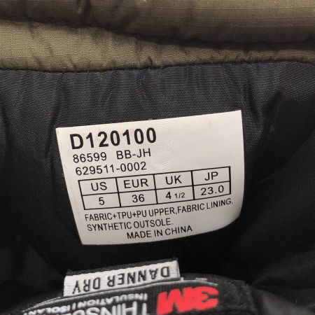  Danner ダナー スノーブーツ 23cm D120100 カーキ 本体のみ