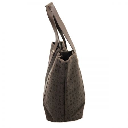  BVLGARI ブルガリ トートバッグ ロゴマニア ブラウン