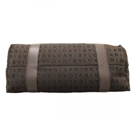  BVLGARI ブルガリ トートバッグ ロゴマニア ブラウン