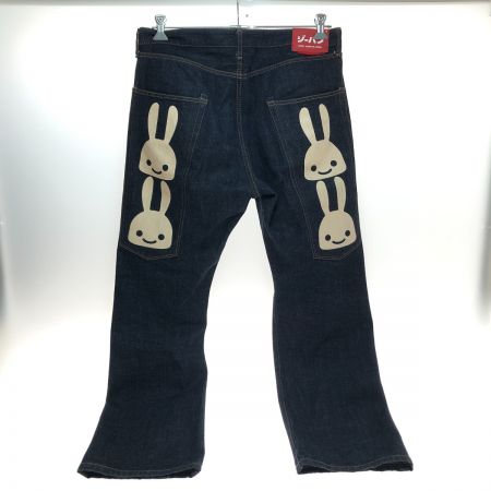  CUNE たて2連うさぎ×2 デニムパンツ マンモス SIZE 36 TB07F214 濃紺