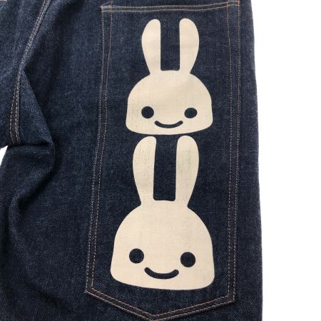  CUNE たて2連うさぎ×2 デニムパンツ マンモス SIZE 36 TB07F214 濃紺